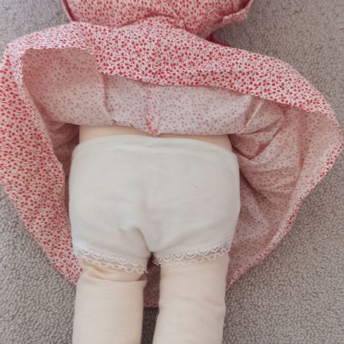 Vintage cloth doll handmade, used