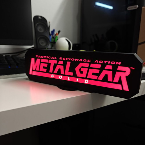 Metal Gear Solid lamp with USB and switch
