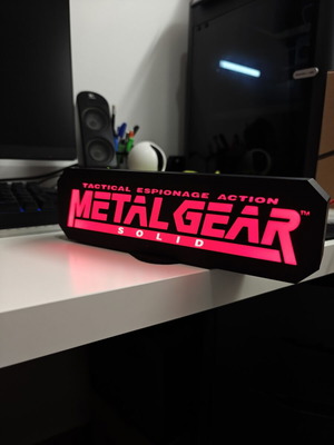 Metal Gear Solid lamp with USB and switch