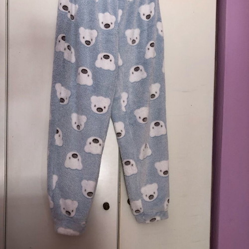 Shein fleece pajamas new, blue with bears