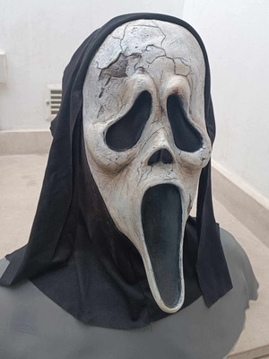 Custom Scream Ghostface Mask hand painted, like new