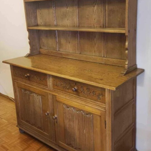 Buffet solid African iroko wood like new, 1.40m length, 2m height