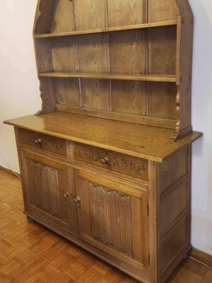 Buffet solid African iroko wood like new, 1.40m length, 2m height