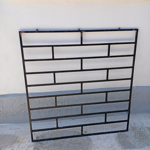 Solid iron window grille, 100x100 cm