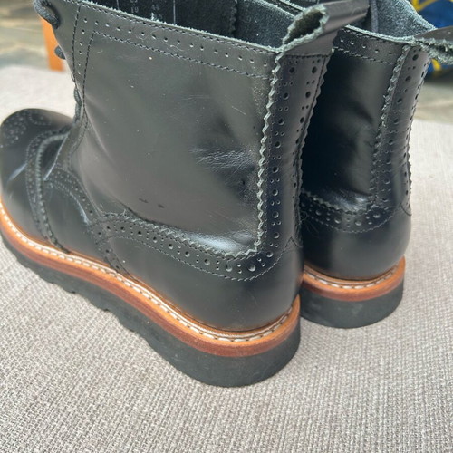 Ortodoux leather boots like new, black, size 44-44.5