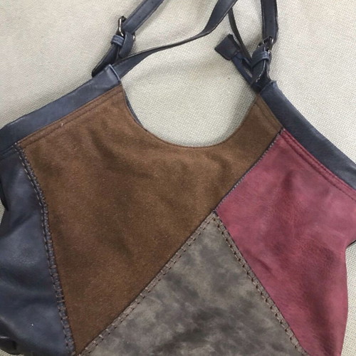 Women's Shoulder Bag Patchwork Large Boho Casual like new