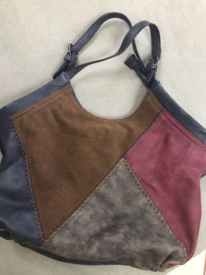 Women's Shoulder Bag Patchwork Large Boho Casual like new