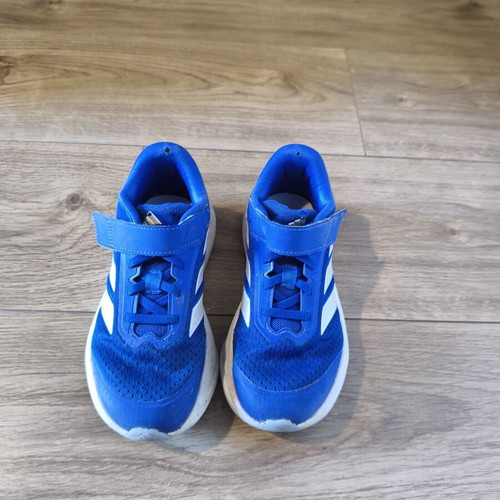 Adidas kids' blue athletic shoes size 31.5 used