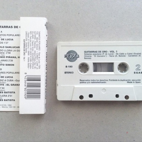 Paco De Lucía Guitarras De Oro Vol. 1 cassette tape near mint, Latin