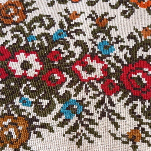 Set of 5 antique embroidery pieces used, high detail
