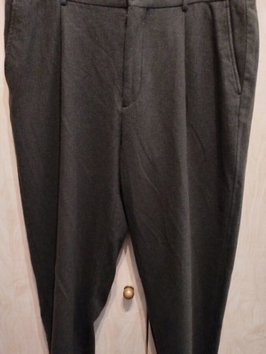 ZARA warm fleece trousers like new, size XL-XXL, dark khaki