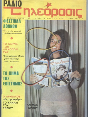 Radiotileorasi magazine issue 72/1100, June 27 - July 3 1971 used