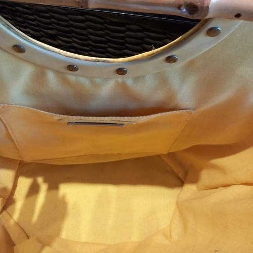 Straw summer handbag new, yellow