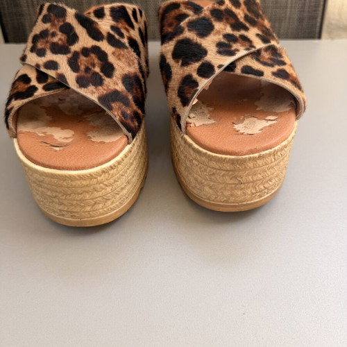 Platform shoes used, size 39, brown