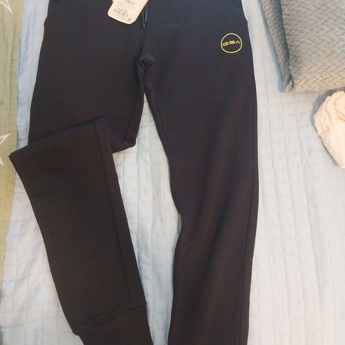 GSA sweatpants new, black, size 12 years