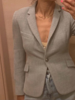 Zara gray fitted jacket like new, size XS
