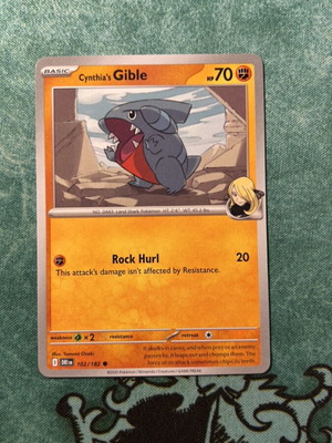 Κάρτα Cynthia's Gible Pokemon μεταχειρισμένη