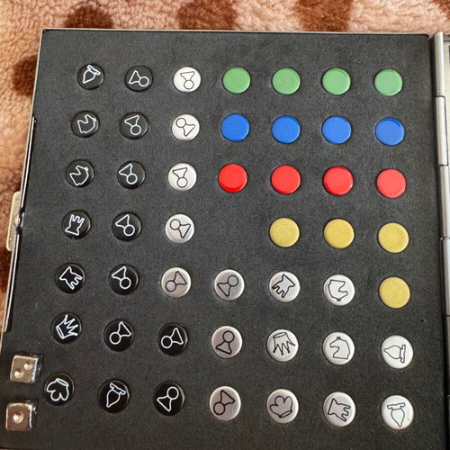 Mini Travel Board Game Chess, Checkers and Backgammon in Metal Case like new