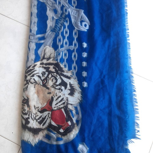 Y2K Pareo large, like new, multicolor blue scarf