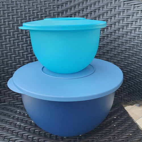 Tupperware Young Wave bowl set 2 pieces, new, 4.3L and 1.3L