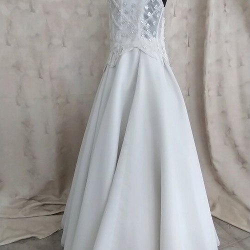 Wedding dress bodice with stones and strass new, size L