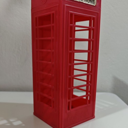 Gordon's collectible bottle holder used, telephone booth design