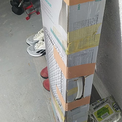 Fabric wardrobe used, foldable with sturdy construction