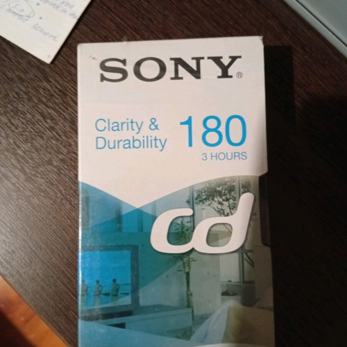 Sony VHS video cassettes 180min, pack of 2, sealed