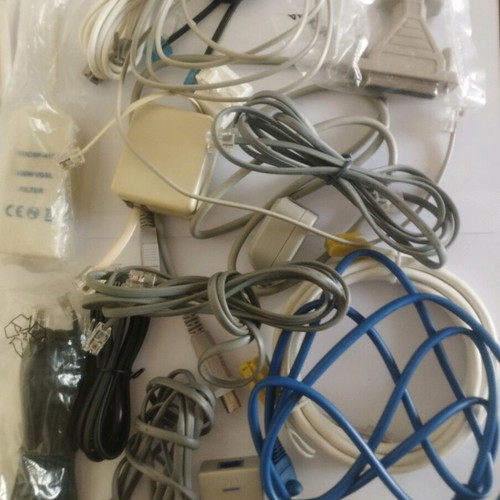 Cables for phone and internet connection like new
