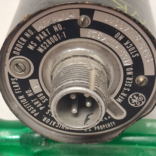 Flaps Indicator aircraft instrument used, General Electric vintage cockpit