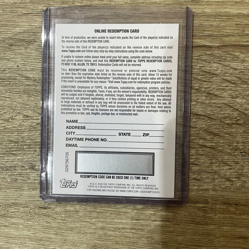 Redemption Card Mohammed Kudus auto numbered 10
