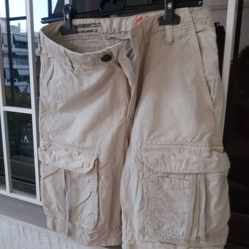 Beige cotton bermuda shorts like new, size S