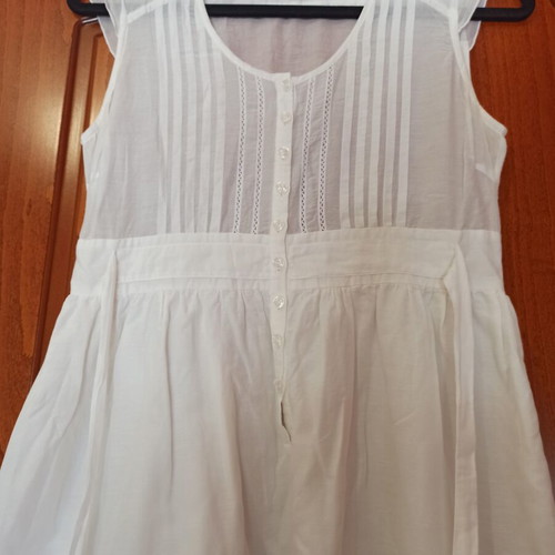Benetton summer dress used, white, size S