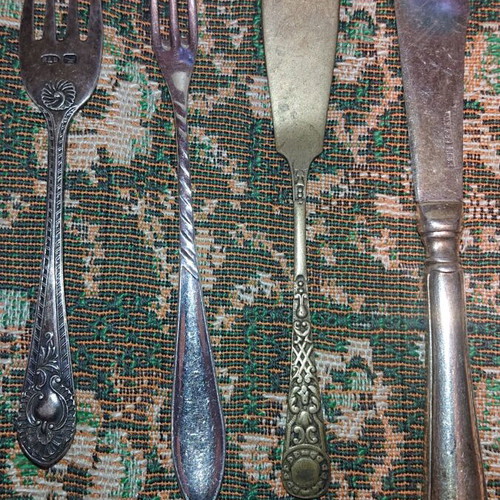 Old utensils used with markings