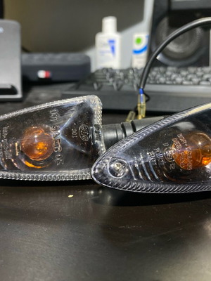 Honda Astrea Grand 110 turn signals new with unused bulbs, black