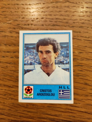 Cristos Ardizoglou Panini Sticker used, Greece National Team 1980