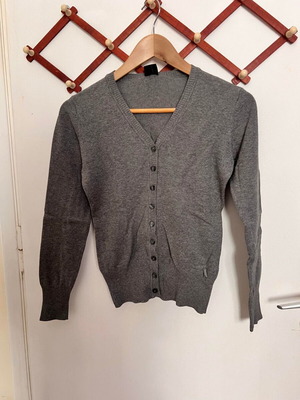 Grey cardigan with buttons Large like new