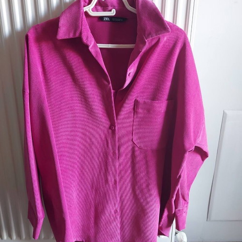 Zara women's shirt pink like new, size S