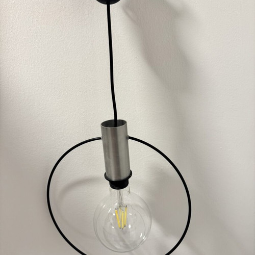 Metal ceiling light fixture
