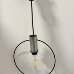 Metal ceiling light fixture