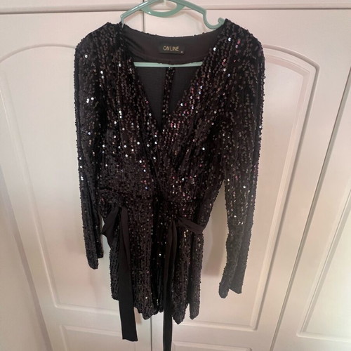 Sequin jumpsuit like new, size M