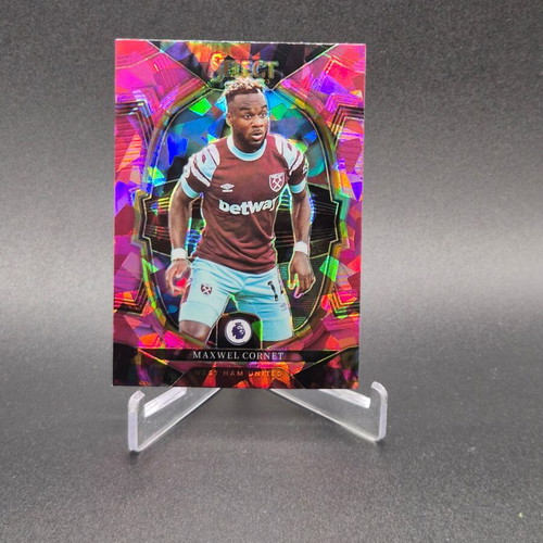 2022 Panini Select Premier League Terrace Pink Ice Prizm Maxwel Cornet #92 West Ham United sticker