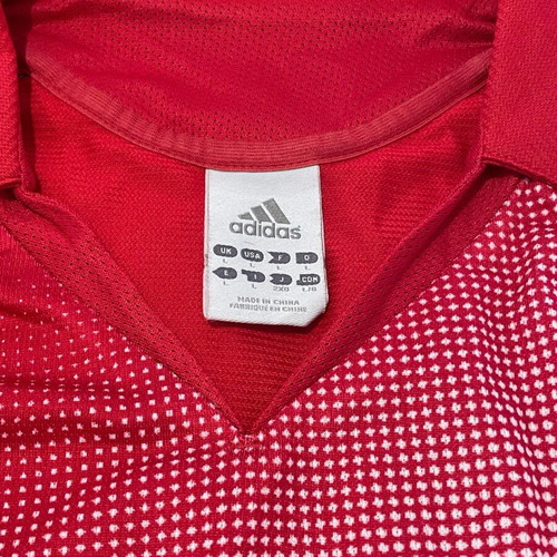 Adidas Vintage Polo 04/05 Y2K Football Style Size L like new, red white