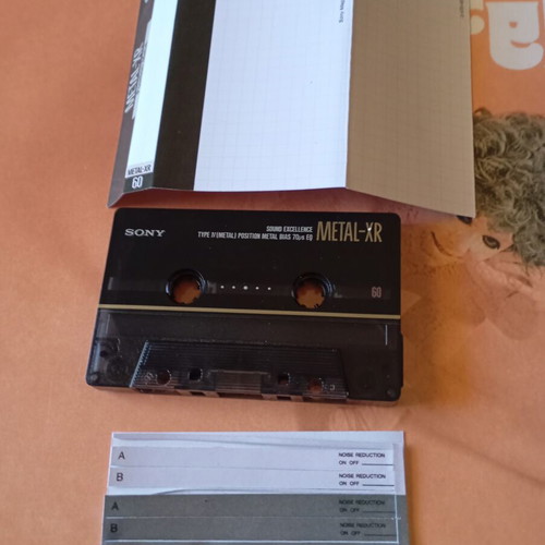 Sony Metal-XR 60 Minute Cassette Tape used, Type IV Metal Bias