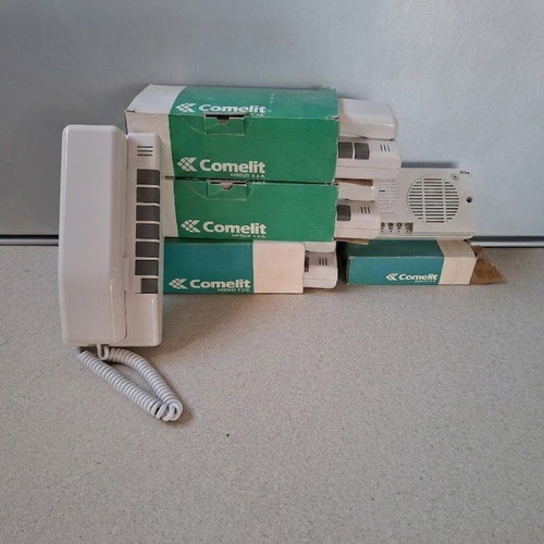 Comelit intercom set 4 units with speech module new old stock