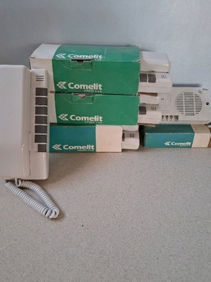 Comelit intercom set 4 units with speech module new old stock