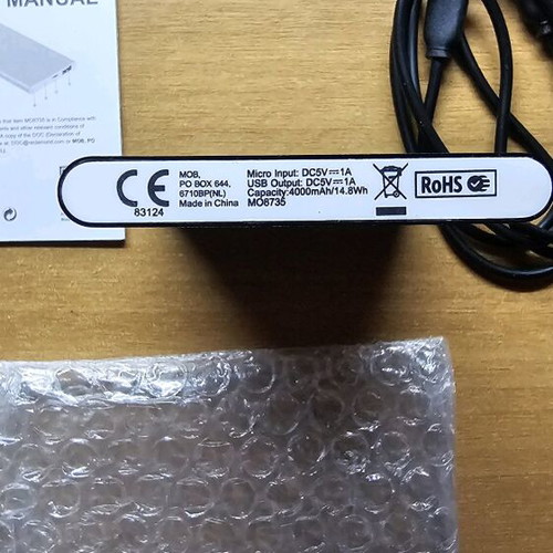 Emporio Armani power bank 4,000 mAh like new