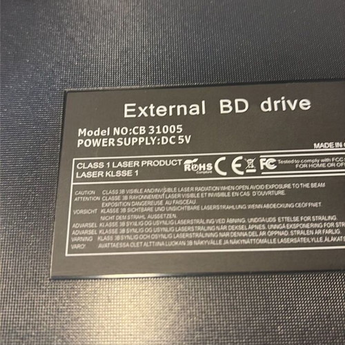 Blu-Ray/DVD CB31005 External Writer with USB Hub new