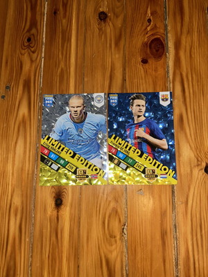 Panini XXL κάρτες Haaland και De Jong σαν καινούργιο, συλλεκτικές