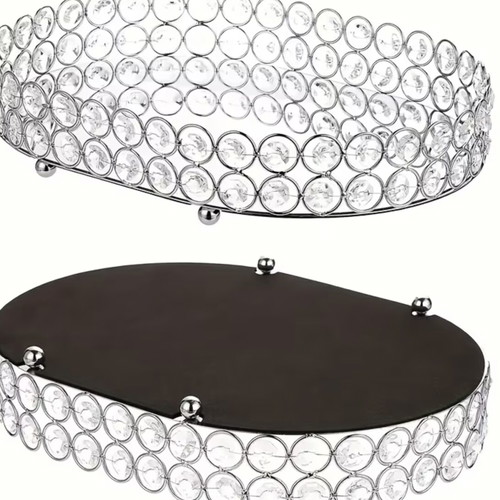 Mirror tray with stones new